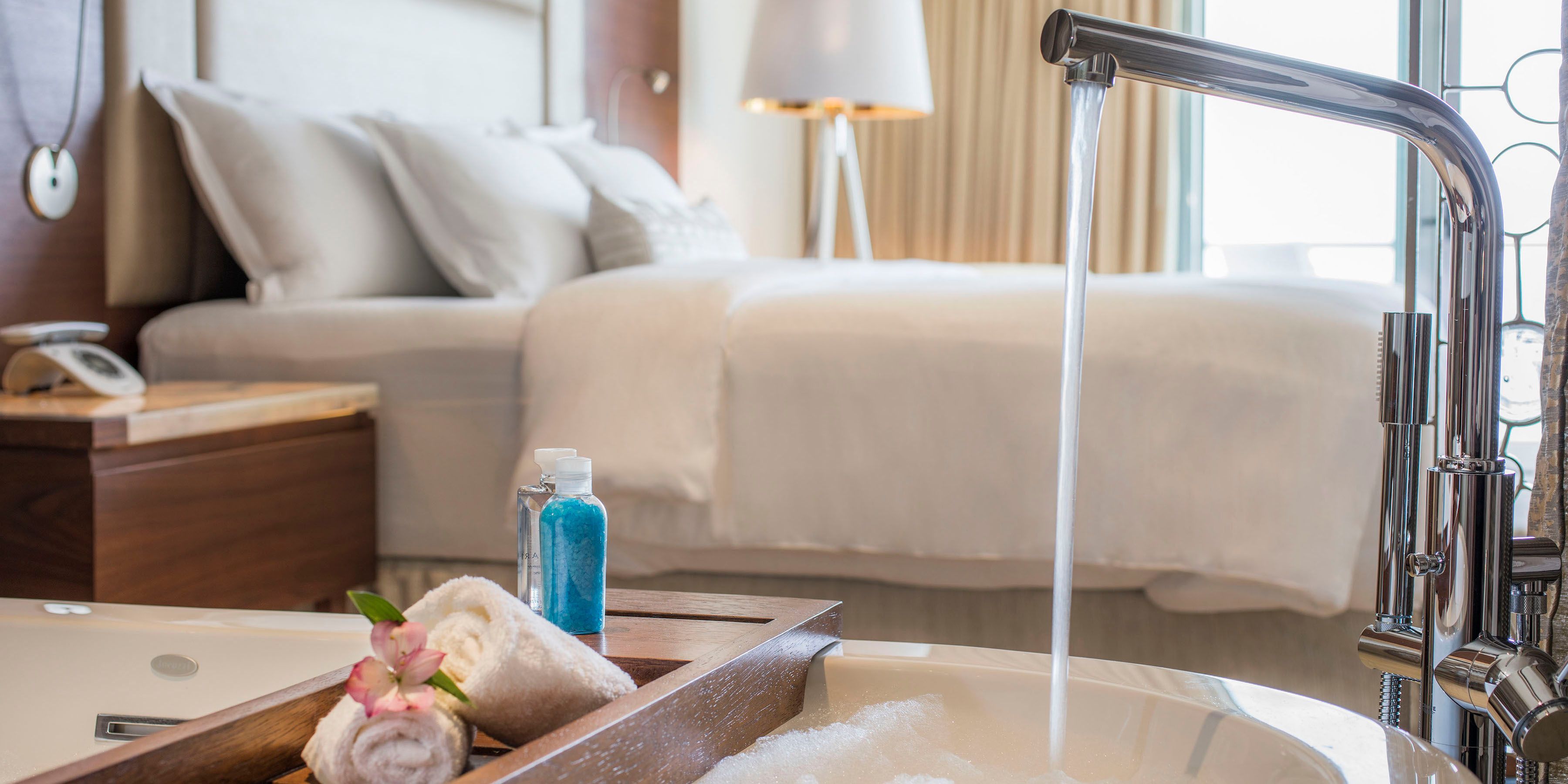 Honeymoon suite Bath amenities