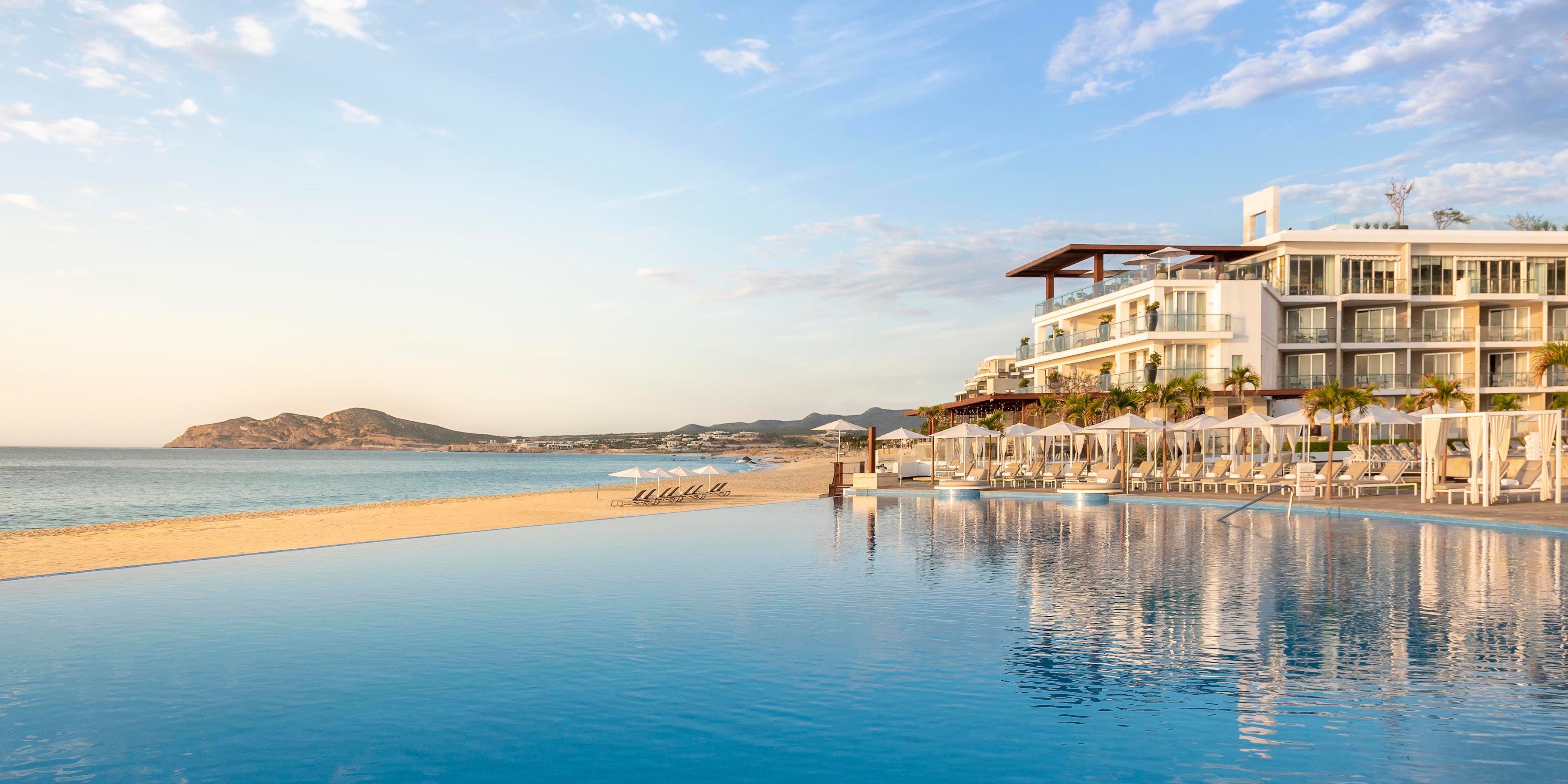Relax in the resort's infinity pool